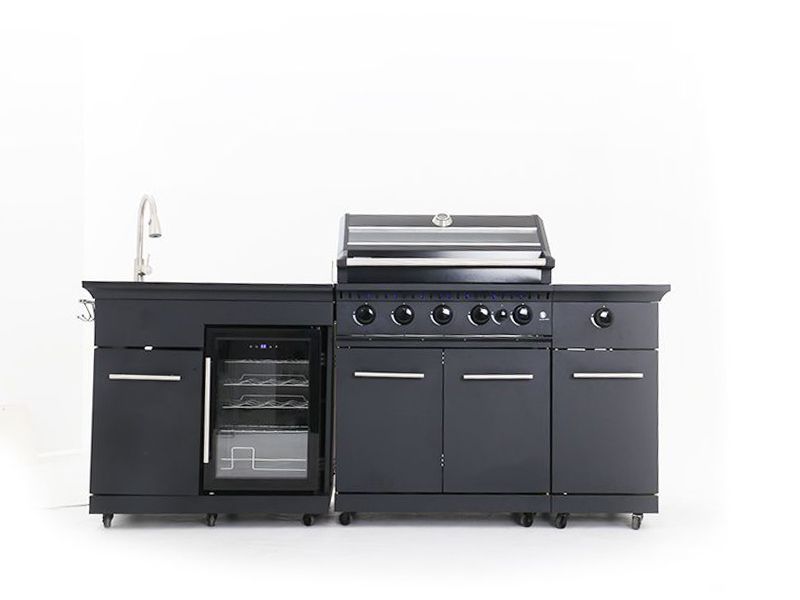 Island Four Burner Kitchen BBQ 