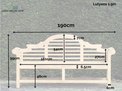 Lutyens 1.9m Bench | FSC® Certified