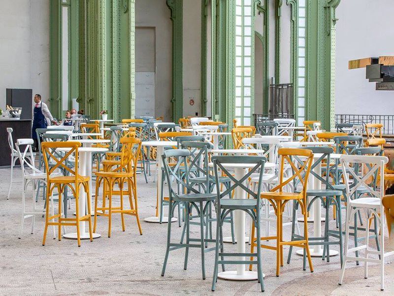 Retro Breakfast Bar Set-Garden Furniture Centre-LowRange,Under 100,Metal,Tables,Dining Set,Outdoor Furniture,Metal Furniture,Bars & Bar Sets,Retro Range,Outdoor Sale,Outdoor Dining,Spring & Summer Sale,Autumn & Winter Sale-{collection_title}