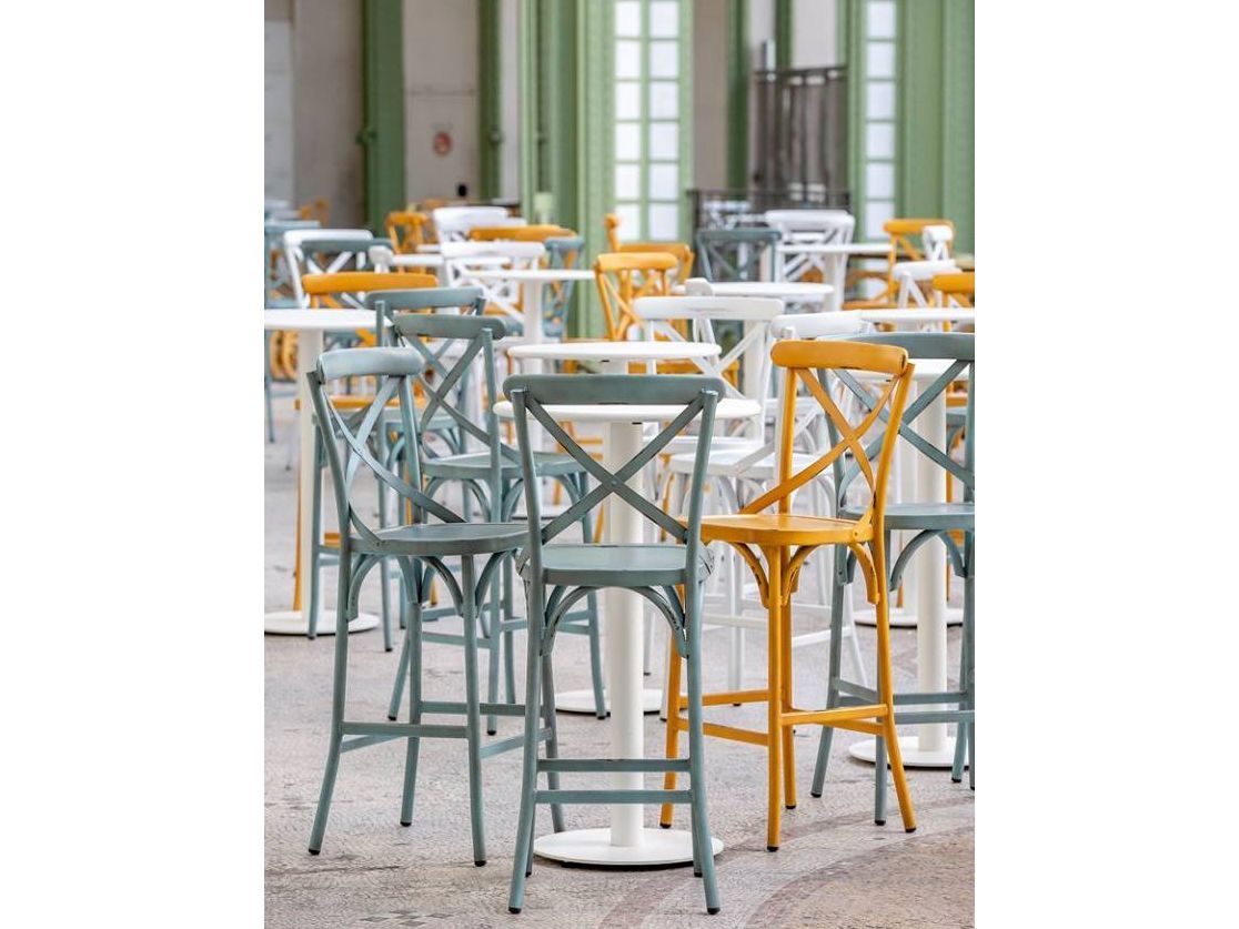 Retro 4 Chair Bar Set-Garden Furniture Centre-LowRange,Under 100,Metal,Tables,Dining Set,Outdoor Furniture,Metal Furniture,Retro Range,Outdoor Sale,Outdoor Dining,Spring & Summer Sale,Autumn & Winter Sale-{collection_title}