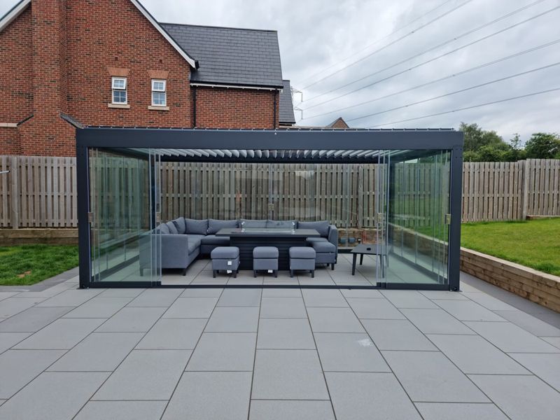 Bioclimatic Pergola 6 x 4m Free Standing | T7-Garden Furniture Centre-HighRange,Free Standing,Showroom exdis,Gazebos,Metal Gazebos,Garden Rooms Gazebos,Bioclimatic Pergolas Gazebos-{collection_title}