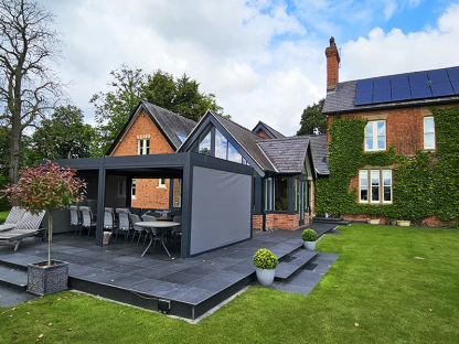 Eclipse 6 X 4m LED Motorised Pergola | Free Standing