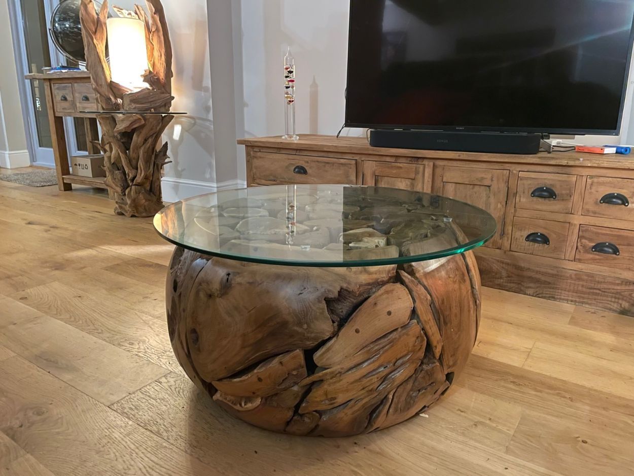 Xilon Root Coffee Table-Garden Furniture Centre-Root,MidInstock,instock,MidRange,Indoor Dining,Coffee Table,Conservatory,Reclaimed Furniture,Indoor Accessories,Teak,Tables,Teak Tables-{collection_title}