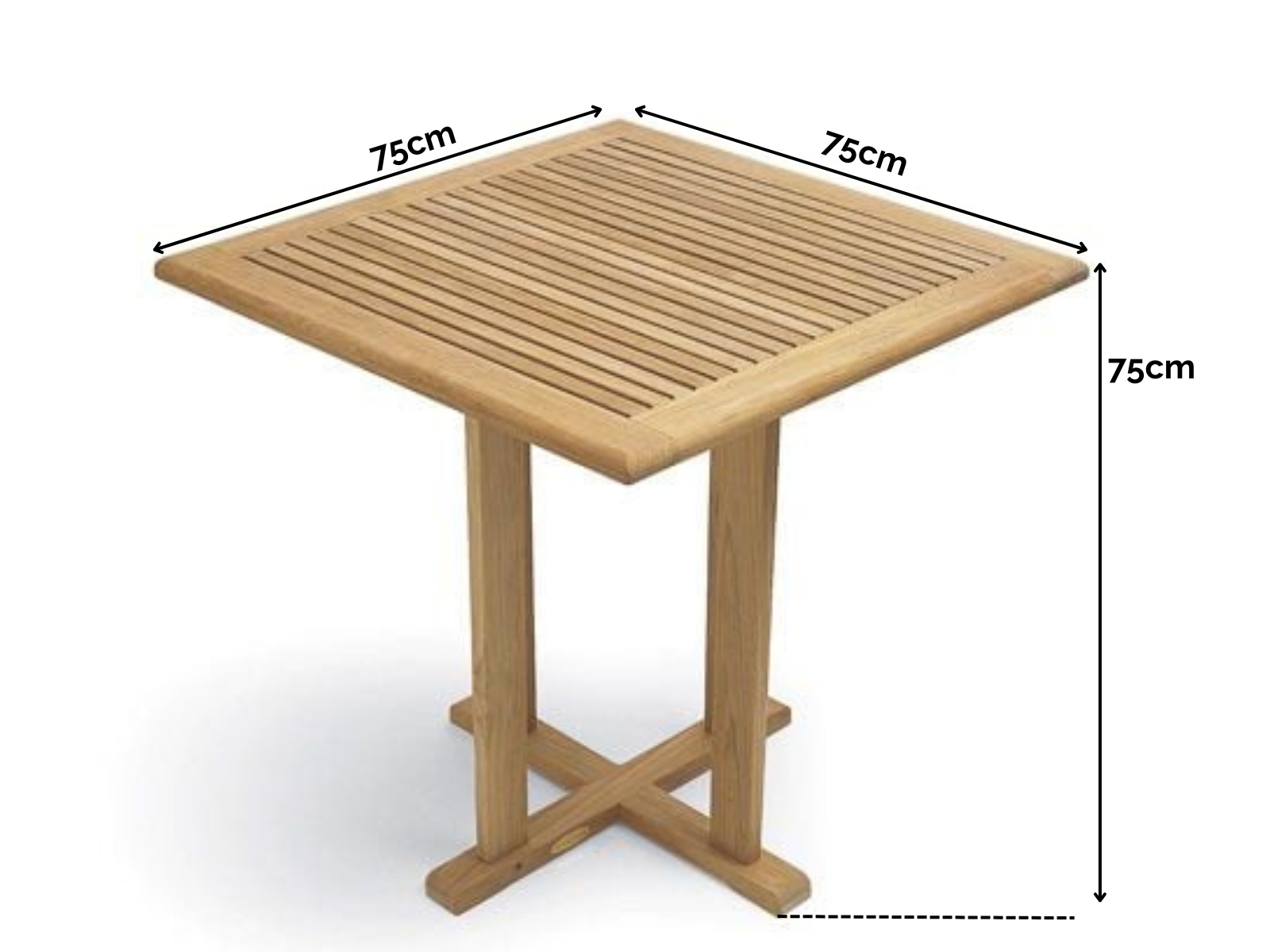 Cafe 75cm Square Teak Table | FSC® Certified