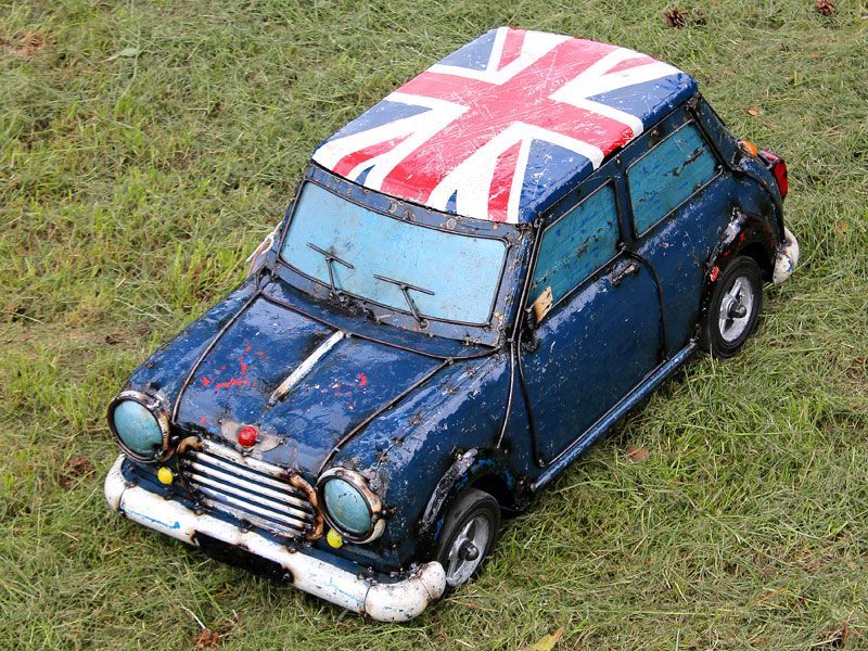Mini Cooper Cooler | Union Jack -Garden Furniture Centre-48Hour Dispatch,MidInstock,instock,MidRange,Union,Ornaments Accessories,Ornaments,Accessories,Ranges,Think Outside Range,Metal Garden Ornaments,Novelty Drinks Coolers,Think Outside Range Ranges,Coronation Range-{collection_title}