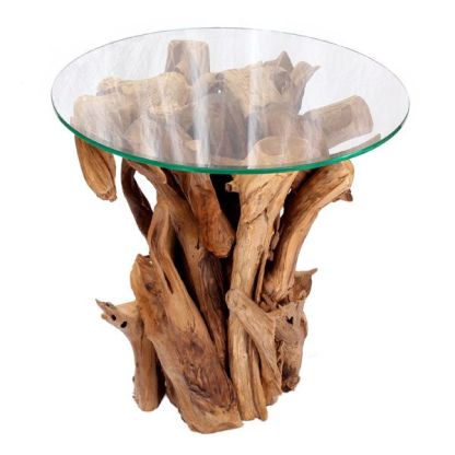 Reclaimed Teak Root Side Table