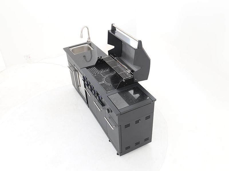 Island Four Burner Kitchen BBQ 