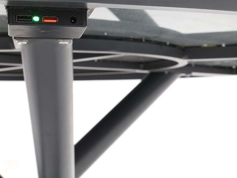 Solar Slate Round Table 1.5m -Garden Furniture Centre-HighRange,Metal,Dining Table,Tables,Outdoor Furniture,Metal Furniture,Outdoor Dining-{collection_title}