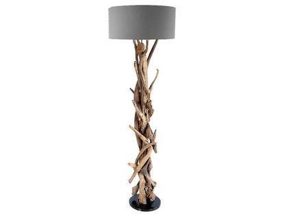Bluma 1 Shade Floor Lamp (Grey Shade)