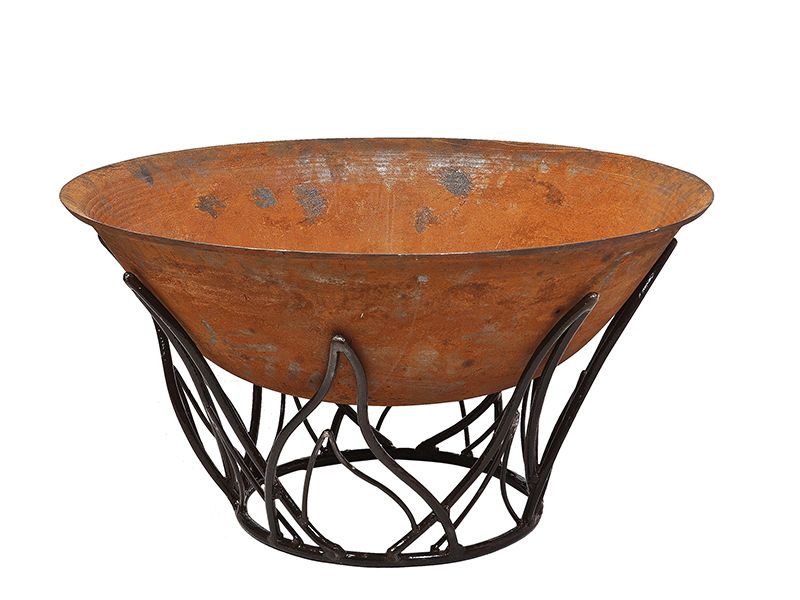 Cast Iron Fire Bowl with Blaze Stand