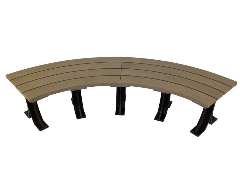 Eco Curved Backless Bench