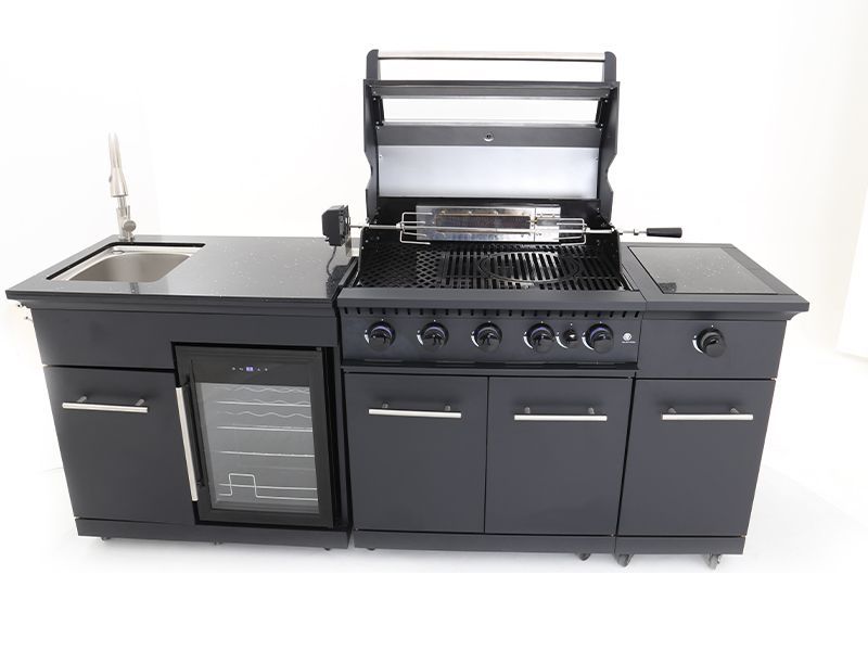 Island Four Burner Kitchen BBQ 