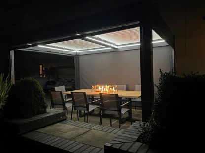 Eclipse 3 X 4m LED Motorised Pergola | Free Standing