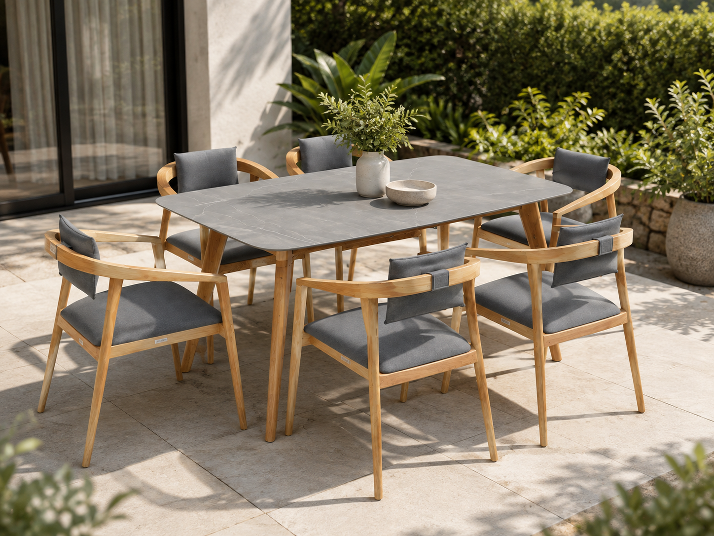 Mustique 6 Chair Dining Set | FSC® Certified