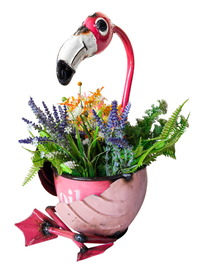 Flamingo Planter with Crossed Legs -Garden Furniture Centre-Ornaments Accessories,Accessories,Ornaments,Animal Garden Ornaments,Think Outside Range,Think Outside Range Ranges-{collection_title}