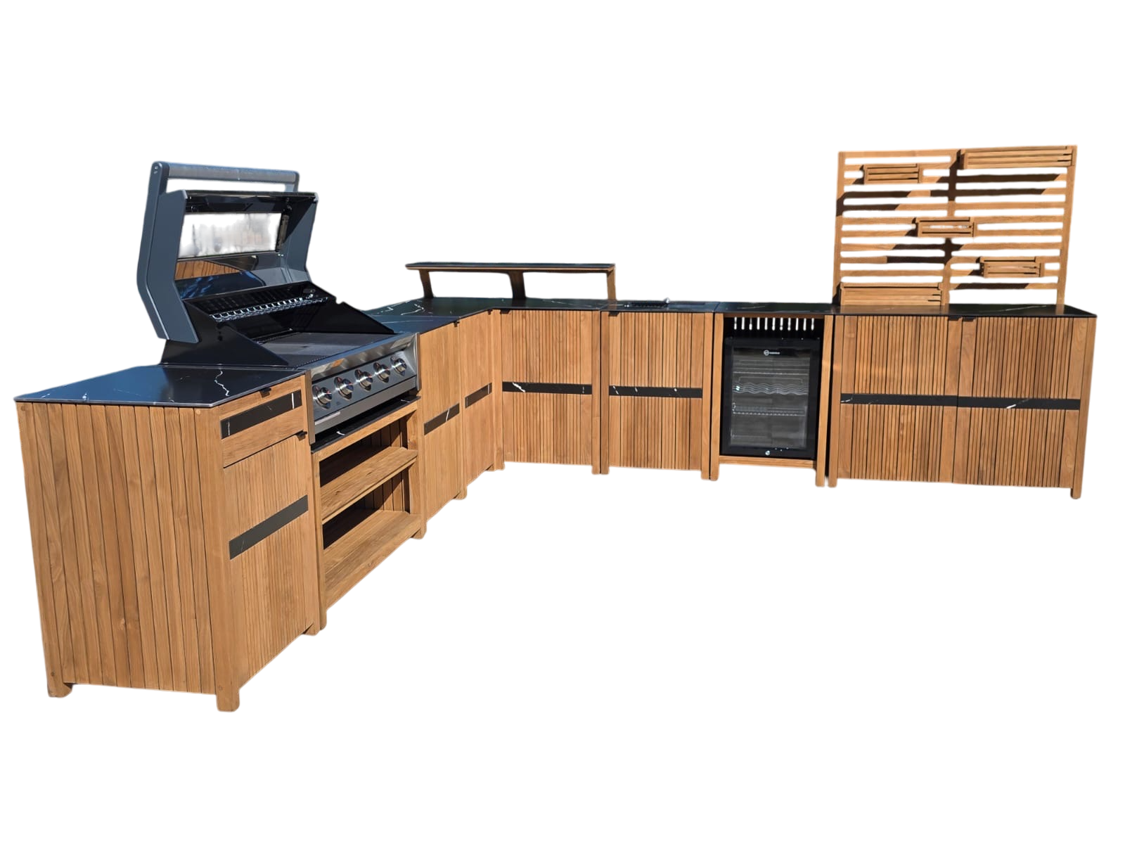 Amalfi Teak Outdoor Kitchen Set 3-Garden Furniture Centre-Outdoor Kitchen,Kitchen Set,Outdoor Kitchens,Amalfi,Outdoor Furniture-{collection_title}