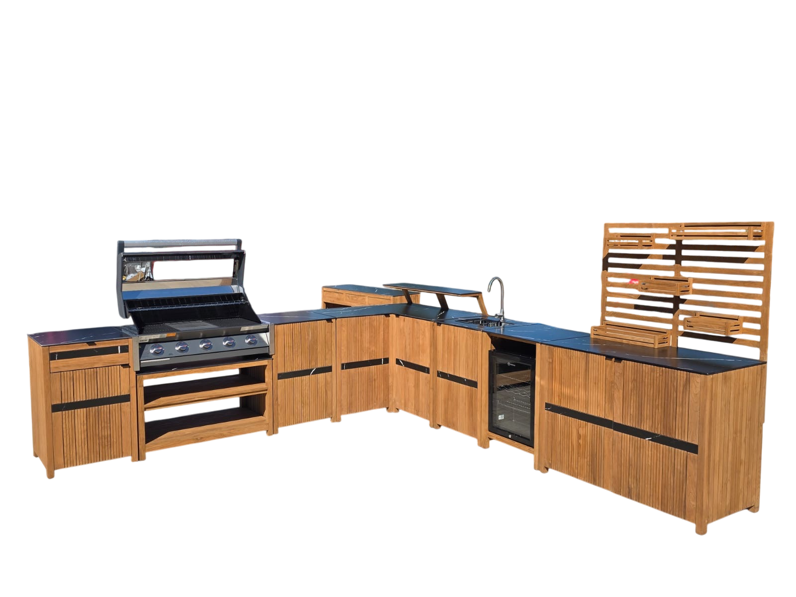 Amalfi Teak Outdoor Kitchen Set 3-Garden Furniture Centre-Outdoor Kitchen,Kitchen Set,Outdoor Kitchens,Amalfi,Outdoor Furniture-{collection_title}