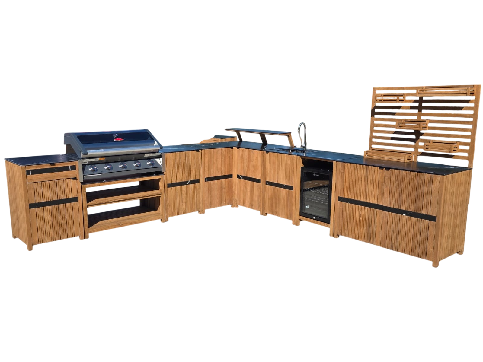 Amalfi Teak Outdoor Kitchen Set 3-Garden Furniture Centre-Outdoor Kitchen,Kitchen Set,Outdoor Kitchens,Amalfi,Outdoor Furniture-{collection_title}