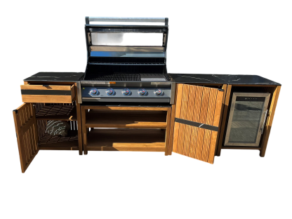 Amalfi Teak Outdoor Kitchen Set 5-Garden Furniture Centre-Kitchen Set,Outdoor Kitchens,Outdoor Kitchen,Outdoor Furniture,Amalfi-{collection_title}