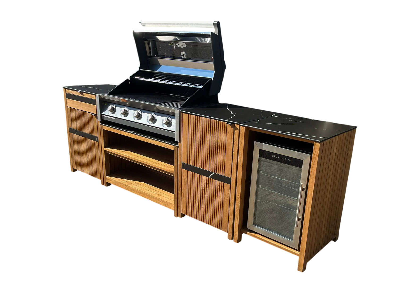 Amalfi Teak Outdoor Kitchen Set 5-Garden Furniture Centre-Kitchen Set,Outdoor Kitchens,Outdoor Kitchen,Outdoor Furniture,Amalfi-{collection_title}