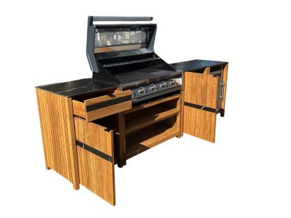Amalfi Teak Outdoor Kitchen Set 5-Garden Furniture Centre-Kitchen Set,Outdoor Kitchens,Outdoor Kitchen,Outdoor Furniture,Amalfi-{collection_title}