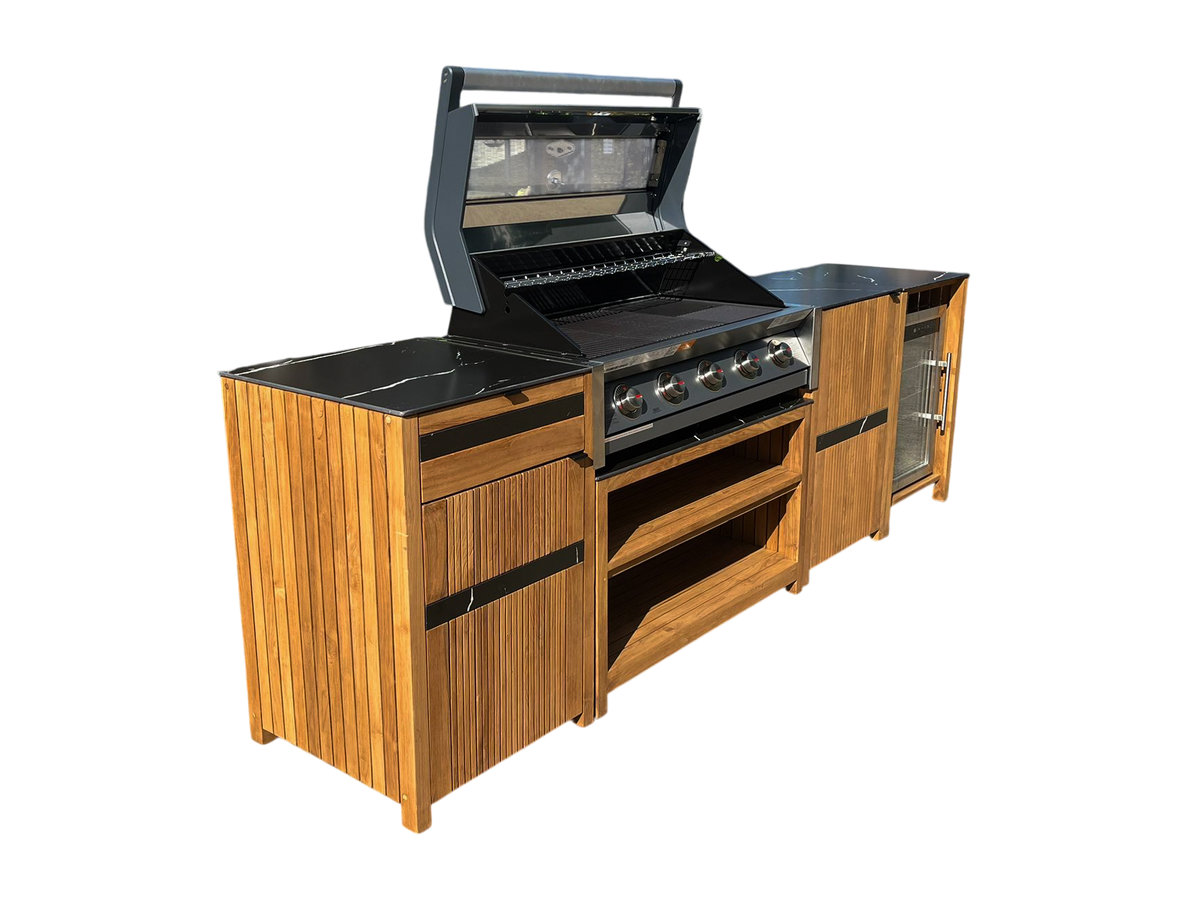 Amalfi Teak Outdoor Kitchen Set 5-Garden Furniture Centre-Kitchen Set,Outdoor Kitchens,Outdoor Kitchen,Outdoor Furniture,Amalfi-{collection_title}