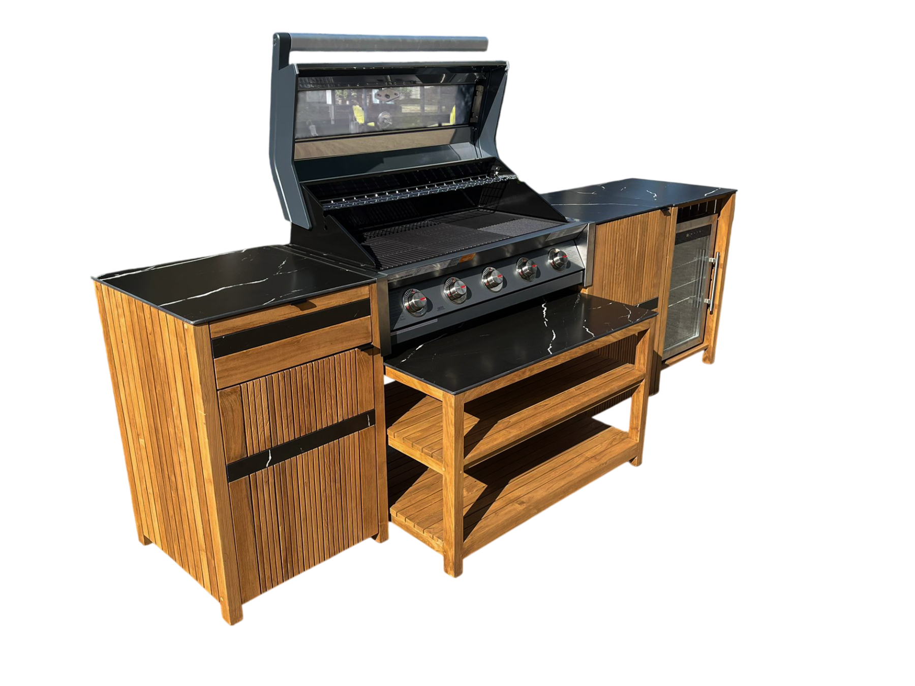 Amalfi Teak Outdoor Kitchen Set 5-Garden Furniture Centre-Kitchen Set,Outdoor Kitchens,Outdoor Kitchen,Outdoor Furniture,Amalfi-{collection_title}