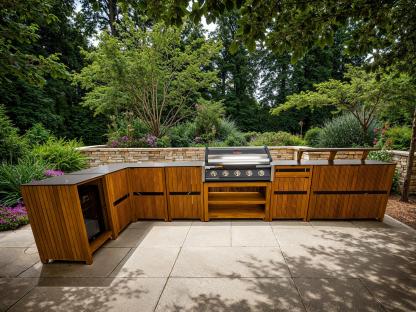 Amalfi Teak Outdoor Kitchen Set 1-Garden Furniture Centre-HighRange,Reclaimed Furniture,Amalfi,Outdoor Furniture,Outdoor Kitchens,The Bari Outdoor Kitchen Range,Kitchen Set-{collection_title}