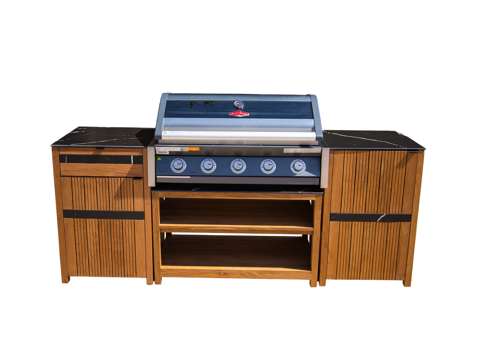 Amalfi Teak Outdoor Kitchen Set 2-Garden Furniture Centre-HighRange,Reclaimed Furniture,Amalfi,Outdoor Furniture,Outdoor Kitchens,The Bari Outdoor Kitchen Range,Kitchen Set-{collection_title}