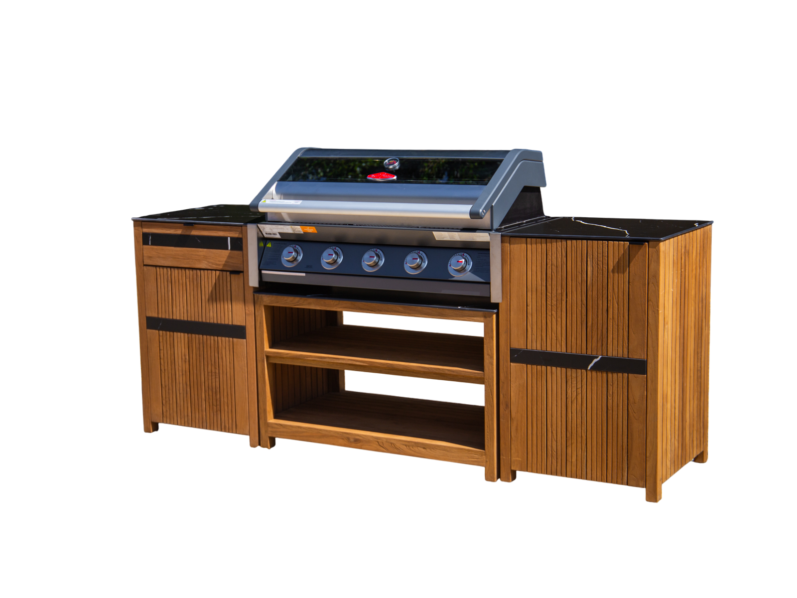 Amalfi Teak Outdoor Kitchen Set 2-Garden Furniture Centre-HighRange,Reclaimed Furniture,Amalfi,Outdoor Furniture,Outdoor Kitchens,The Bari Outdoor Kitchen Range,Kitchen Set-{collection_title}