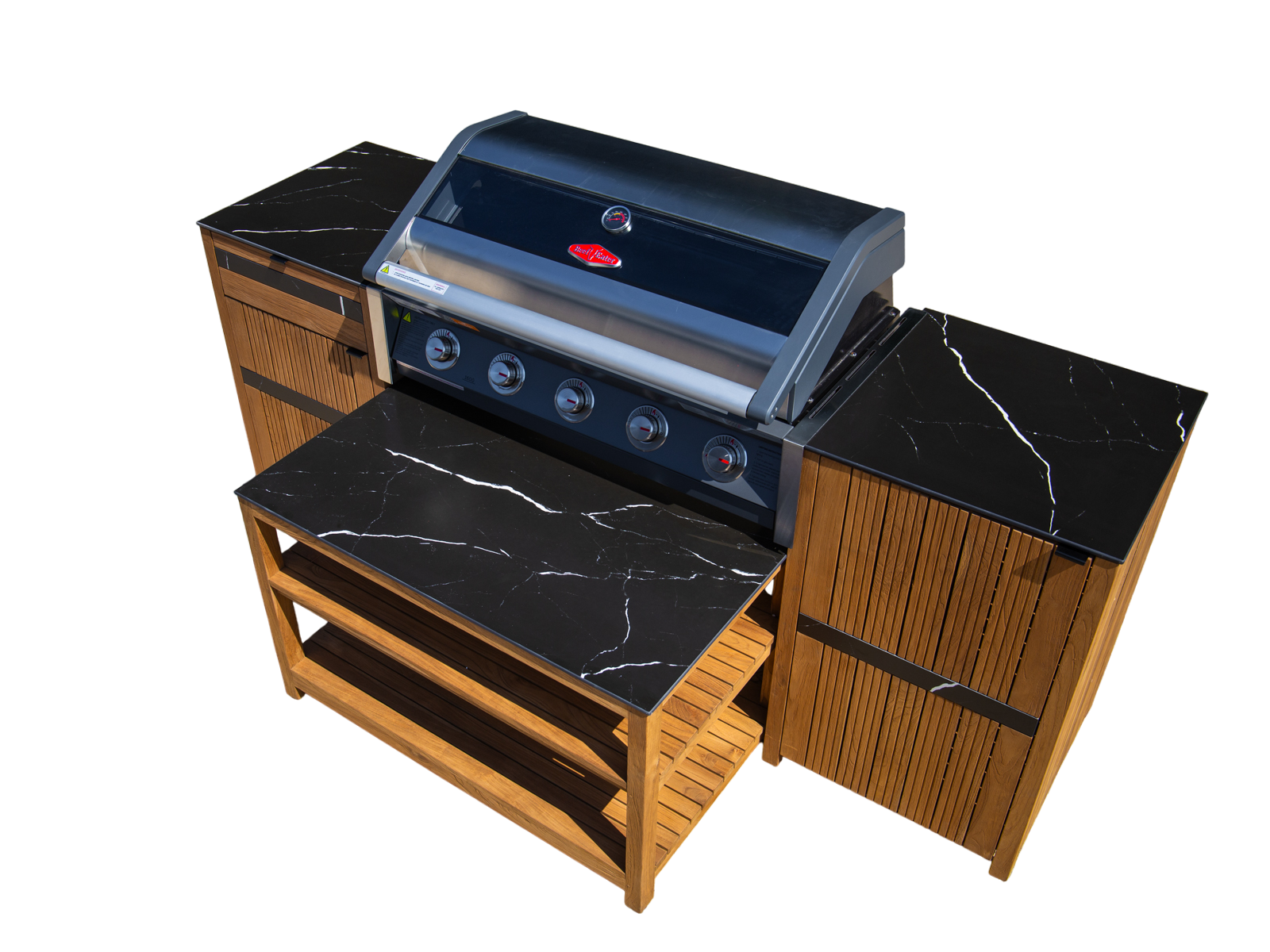 Amalfi Teak Outdoor Kitchen Set 2-Garden Furniture Centre-HighRange,Reclaimed Furniture,Amalfi,Outdoor Furniture,Outdoor Kitchens,The Bari Outdoor Kitchen Range,Kitchen Set-{collection_title}