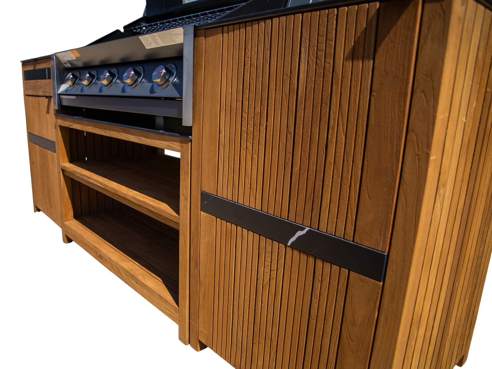 Amalfi Teak Outdoor Kitchen Set 2-Garden Furniture Centre-HighRange,Reclaimed Furniture,Amalfi,Outdoor Furniture,Outdoor Kitchens,The Bari Outdoor Kitchen Range,Kitchen Set-{collection_title}