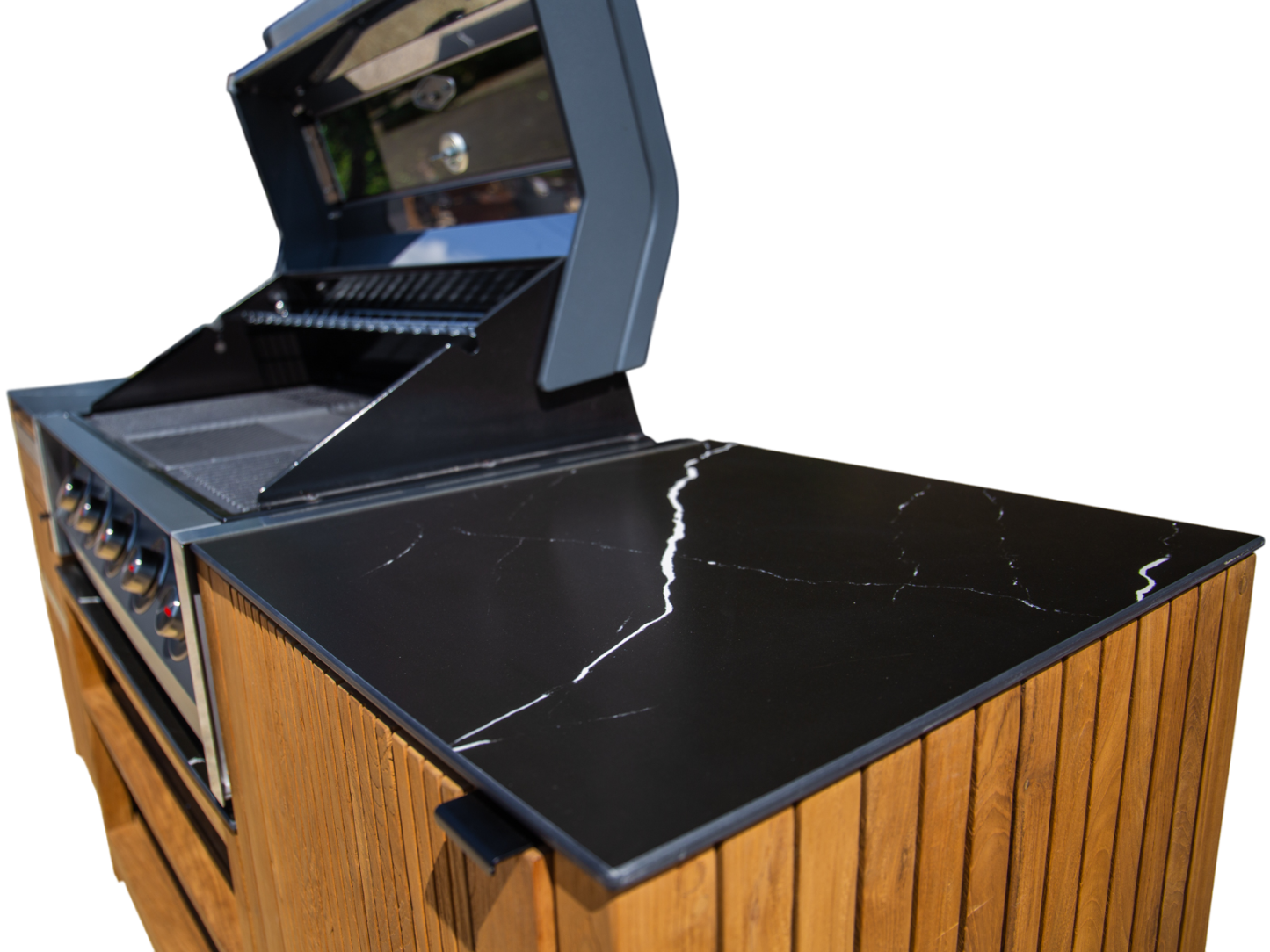 Amalfi Teak Outdoor Kitchen Set 2-Garden Furniture Centre-HighRange,Reclaimed Furniture,Amalfi,Outdoor Furniture,Outdoor Kitchens,The Bari Outdoor Kitchen Range,Kitchen Set-{collection_title}