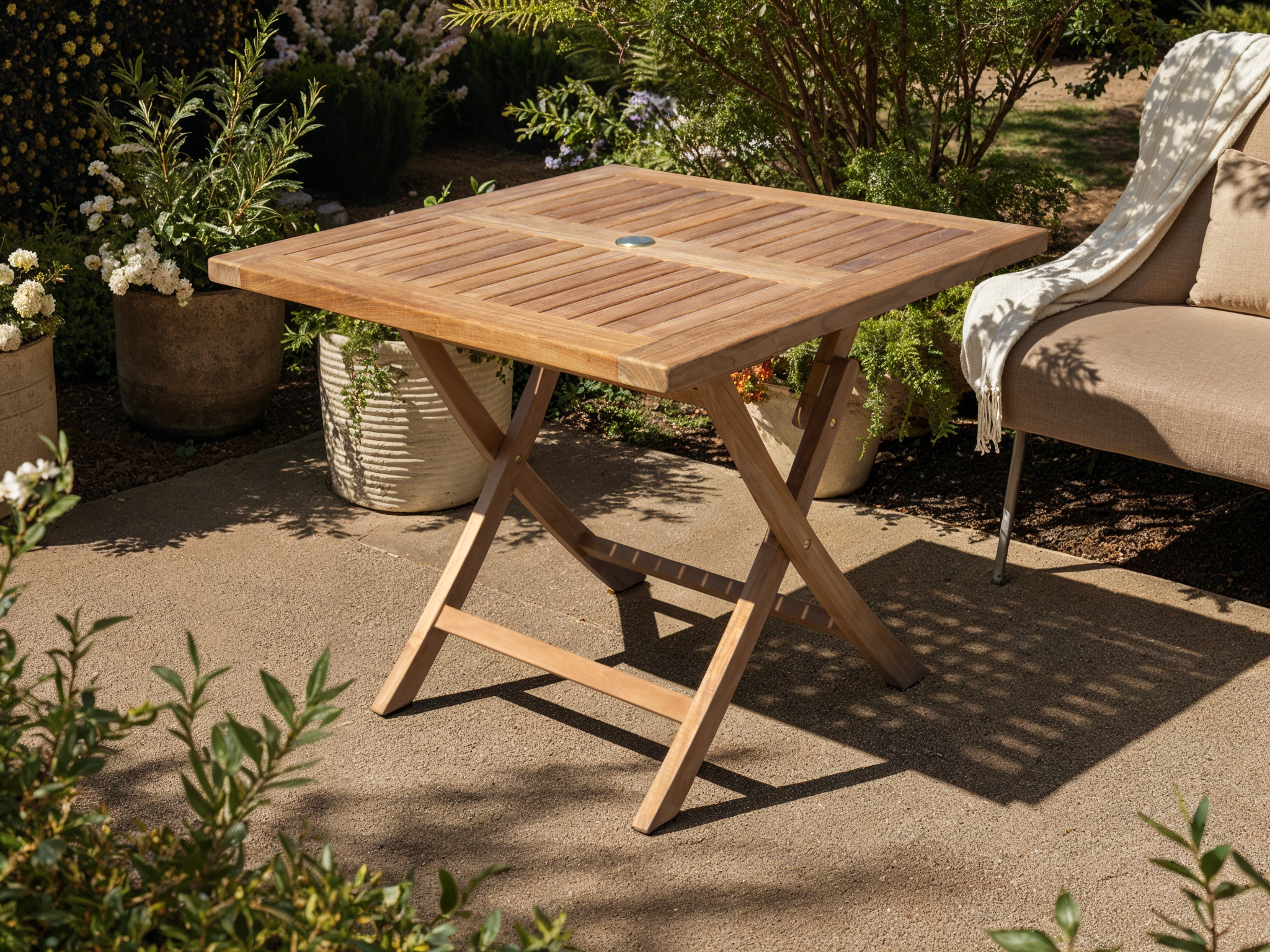 Amelia Teak Folding Table