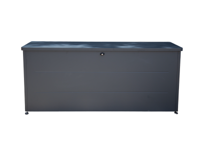 Anthracite Cushion Storage Box | Galvanised Steel with Lockable Lid