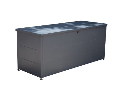 Anthracite Cushion Storage Box | Galvanised Steel with Lockable Lid