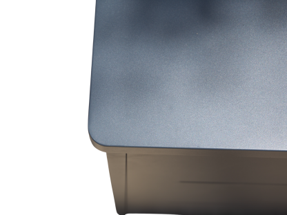 Anthracite Cushion Storage Box | Galvanised Steel with Lockable Lid