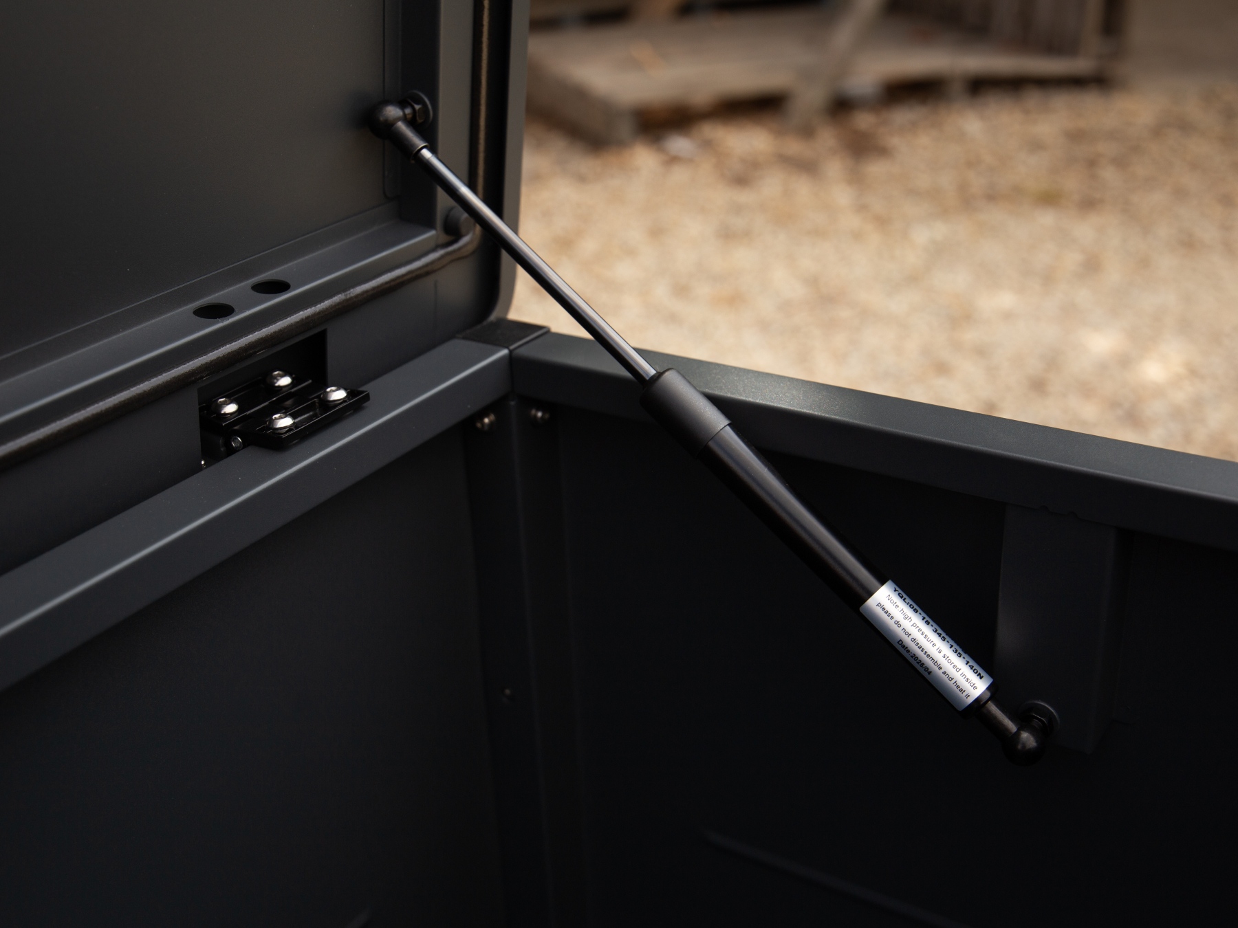 Anthracite Cushion Storage Box | Galvanised Steel with Lockable Lid-Garden Furniture Centre-Outdoor Storage,Outdoor Cushions,Gazebo Accessories,Storage Accessories-{collection_title}