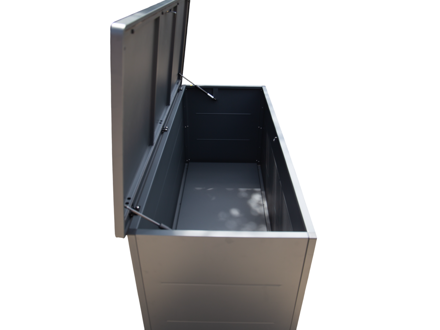 Anthracite Cushion Storage Box | Galvanised Steel with Lockable Lid