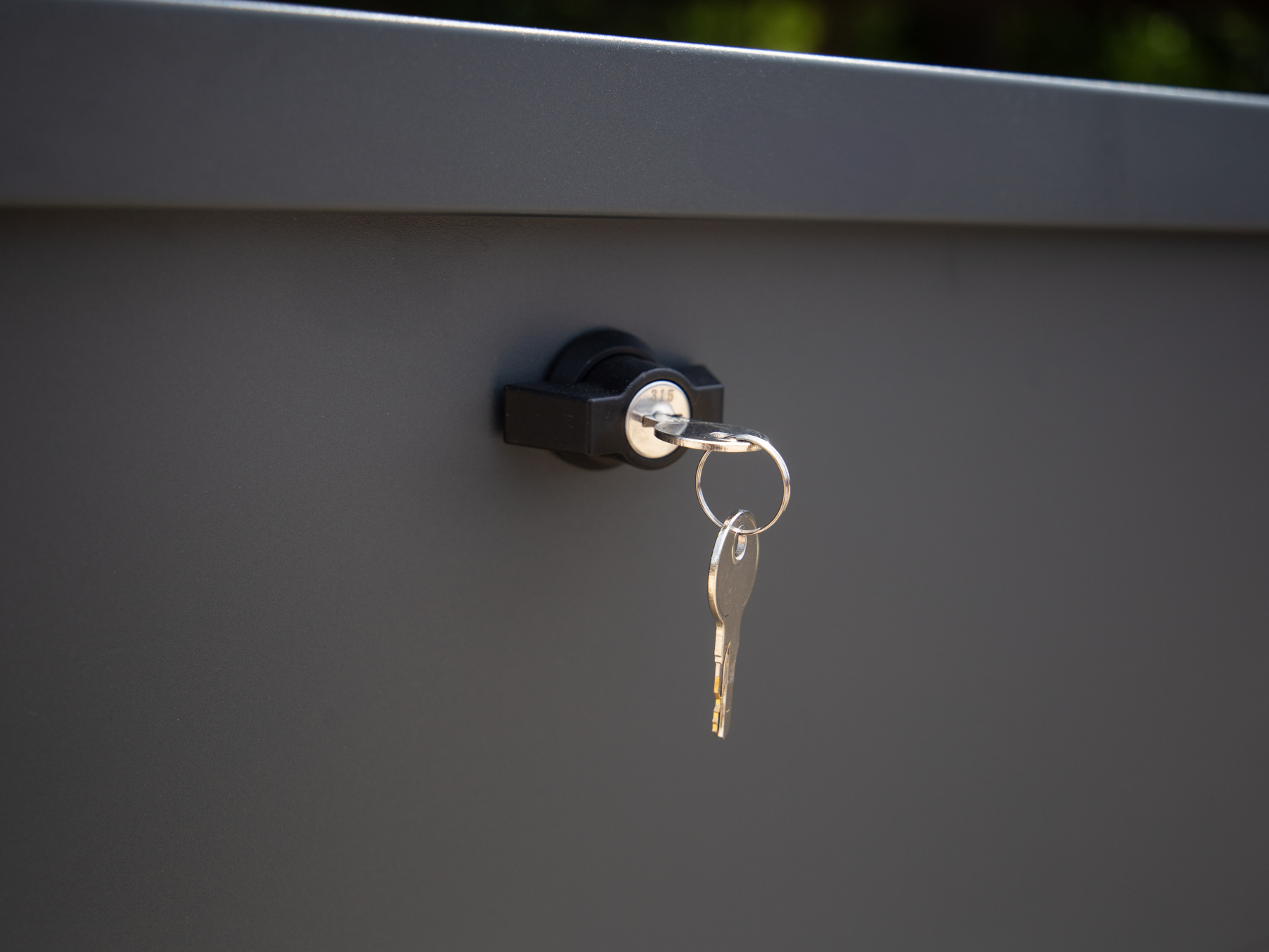 Anthracite Cushion Storage Box | Galvanised Steel with Lockable Lid-Garden Furniture Centre-Outdoor Storage,Outdoor Cushions,Gazebo Accessories,Storage Accessories-{collection_title}