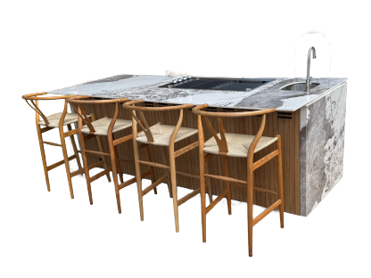 Apollo Outdoor Kitchen Bar Island
