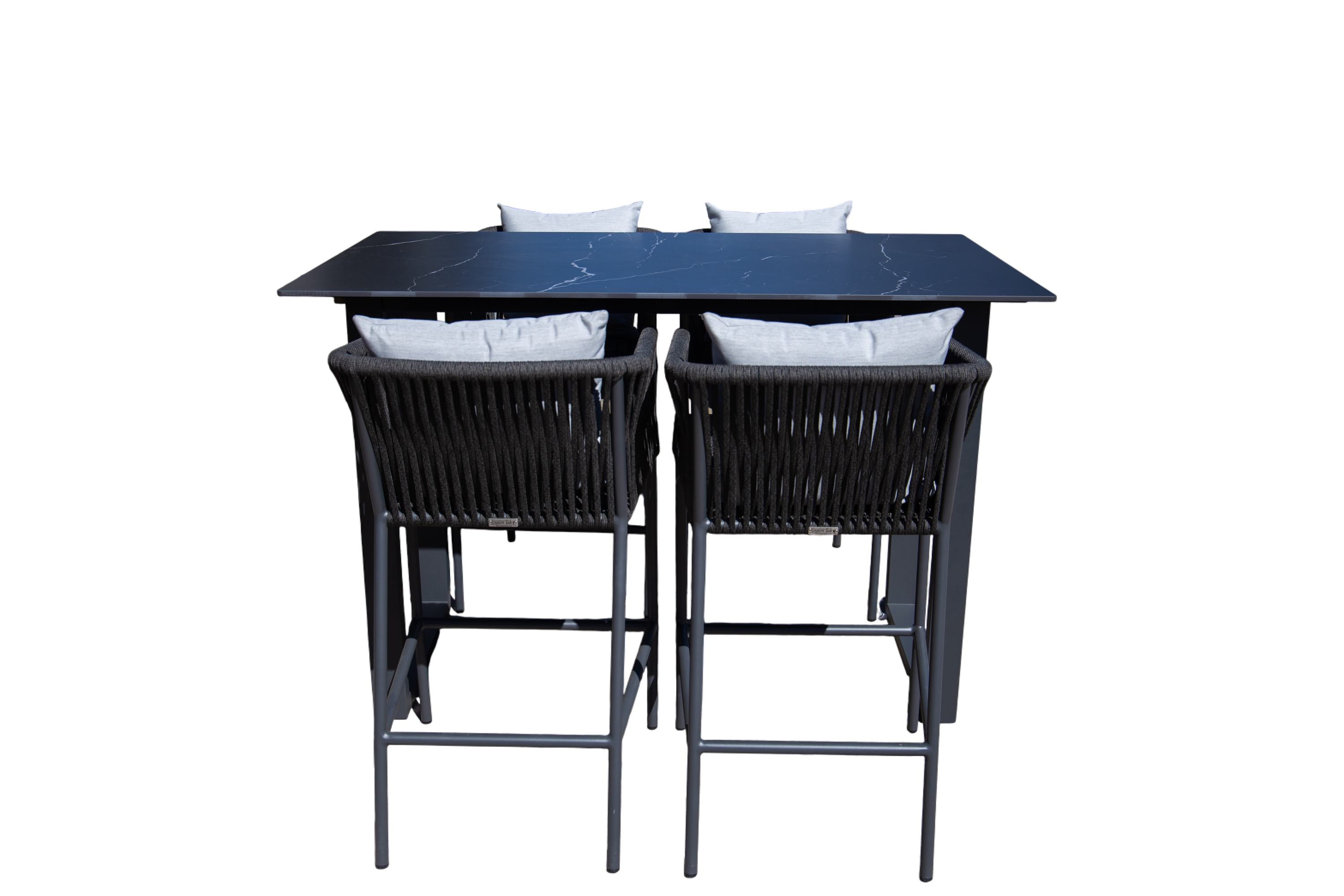 Aruba 4 Chair Bar Dining Set-Garden Furniture Centre-HighRange,Metal,Outdoor Dining,Outdoor Furniture,Bars & Bar Sets-{collection_title}