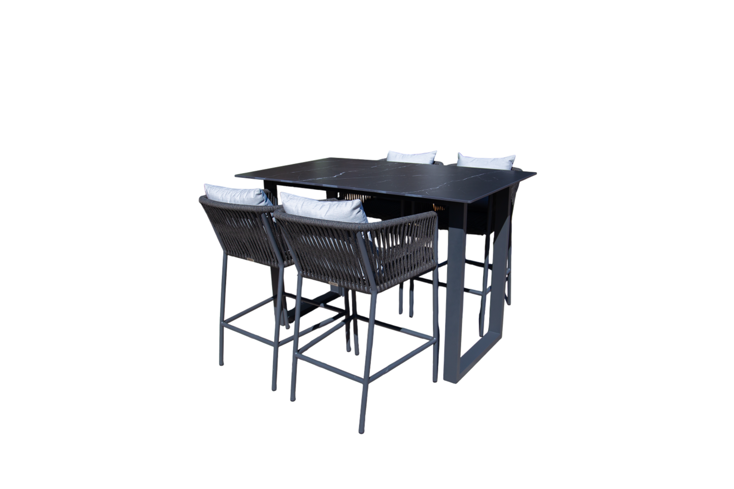 Aruba 4 Chair Bar Dining Set-Garden Furniture Centre-HighRange,Metal,Outdoor Dining,Outdoor Furniture,Bars & Bar Sets-{collection_title}