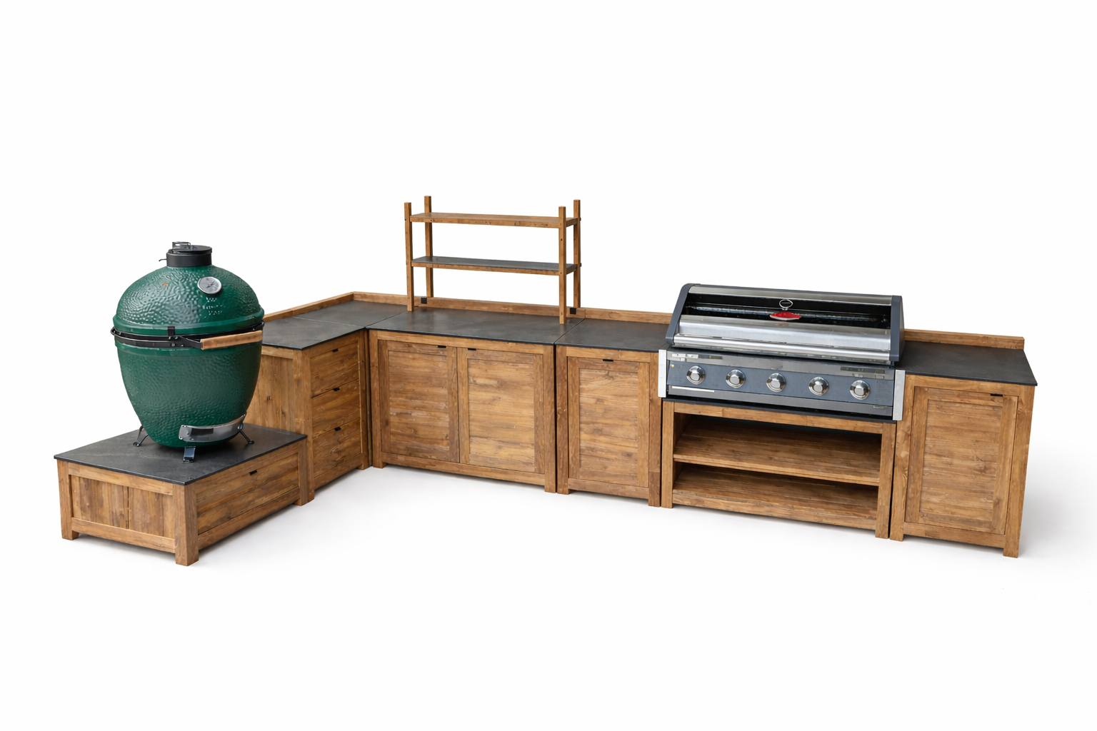 Bari Teak Outdoor Kitchen Set 6