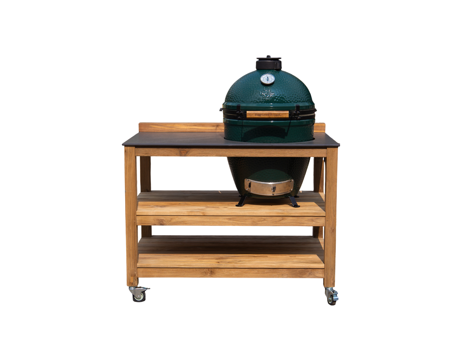 Bari Kitchen Big Green Egg Unit With Wheels | Bari | Pre-Order -Garden Furniture Centre-HighRange,Reclaimed Furniture,Bari,Modular Furniture,Outdoor Furniture,Teak Garden Furniture,Outdoor Kitchens,The Bari Outdoor Kitchen Range-{collection_title}