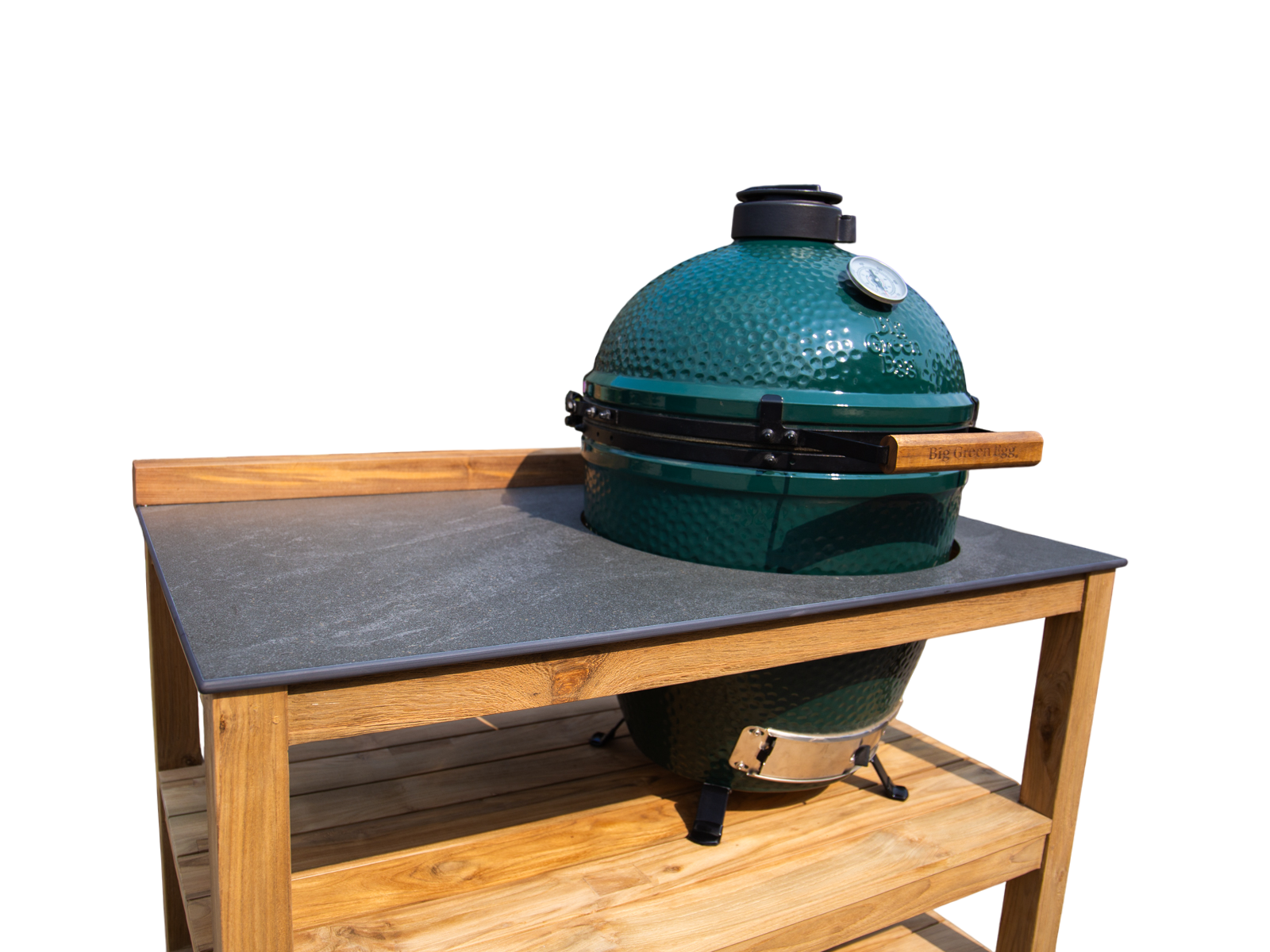 Bari Kitchen Big Green Egg Unit With Wheels | Bari | Pre-Order -Garden Furniture Centre-HighRange,Reclaimed Furniture,Bari,Modular Furniture,Outdoor Furniture,Teak Garden Furniture,Outdoor Kitchens,The Bari Outdoor Kitchen Range-{collection_title}