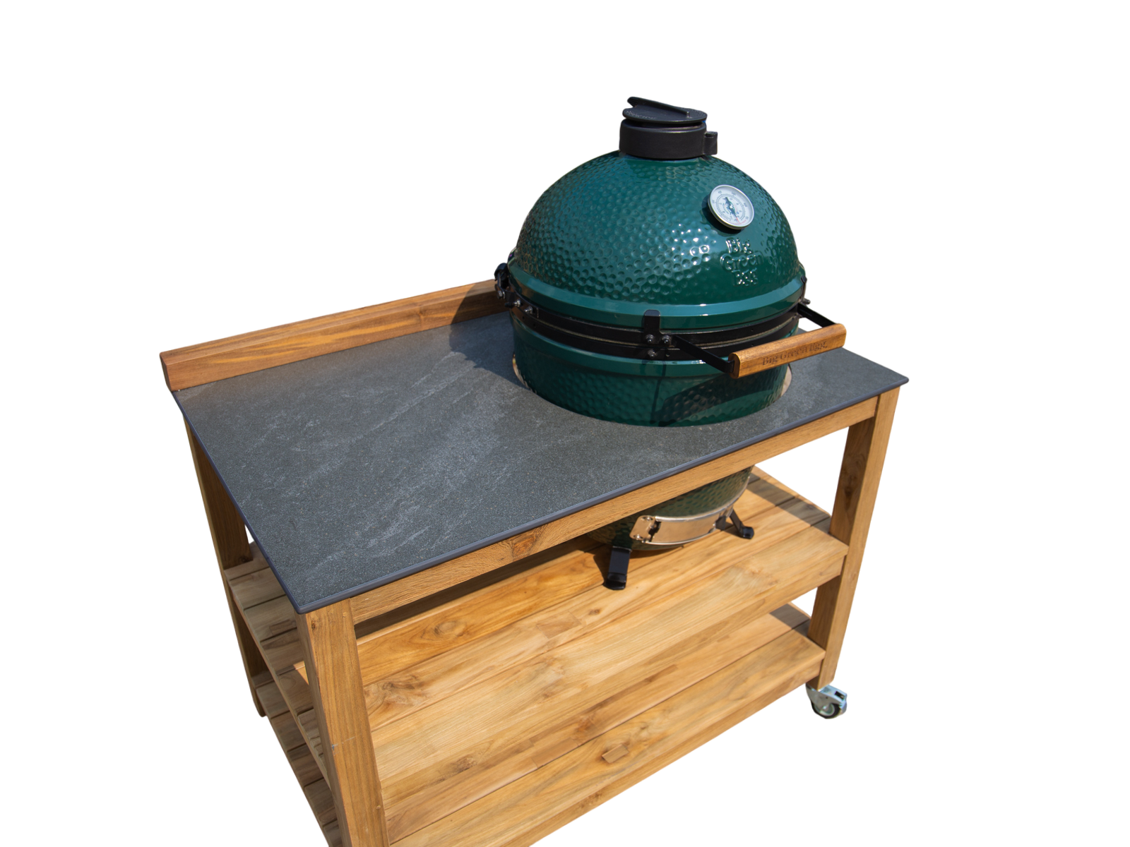 Bari Kitchen Big Green Egg Unit With Wheels | Bari | Pre-Order -Garden Furniture Centre-HighRange,Reclaimed Furniture,Bari,Modular Furniture,Outdoor Furniture,Teak Garden Furniture,Outdoor Kitchens,The Bari Outdoor Kitchen Range-{collection_title}