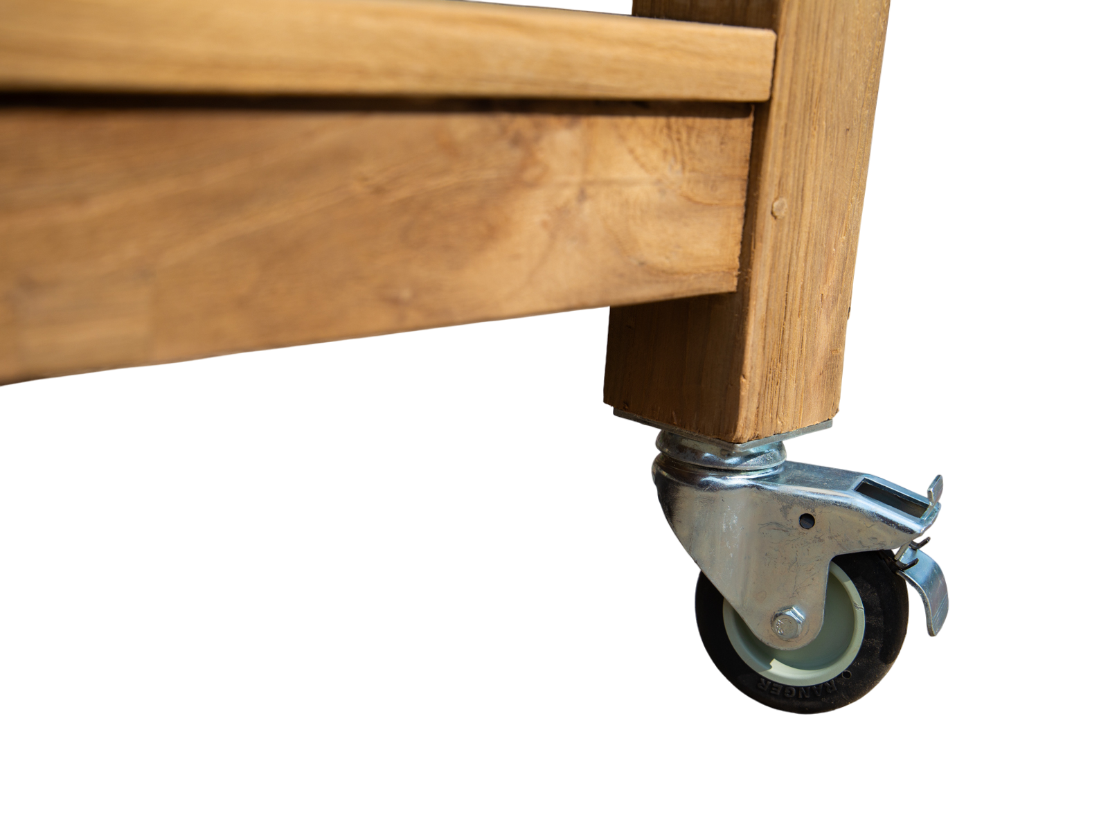 Bari Kitchen Big Green Egg Unit With Wheels | Bari | Pre-Order -Garden Furniture Centre-HighRange,Reclaimed Furniture,Bari,Modular Furniture,Outdoor Furniture,Teak Garden Furniture,Outdoor Kitchens,The Bari Outdoor Kitchen Range-{collection_title}