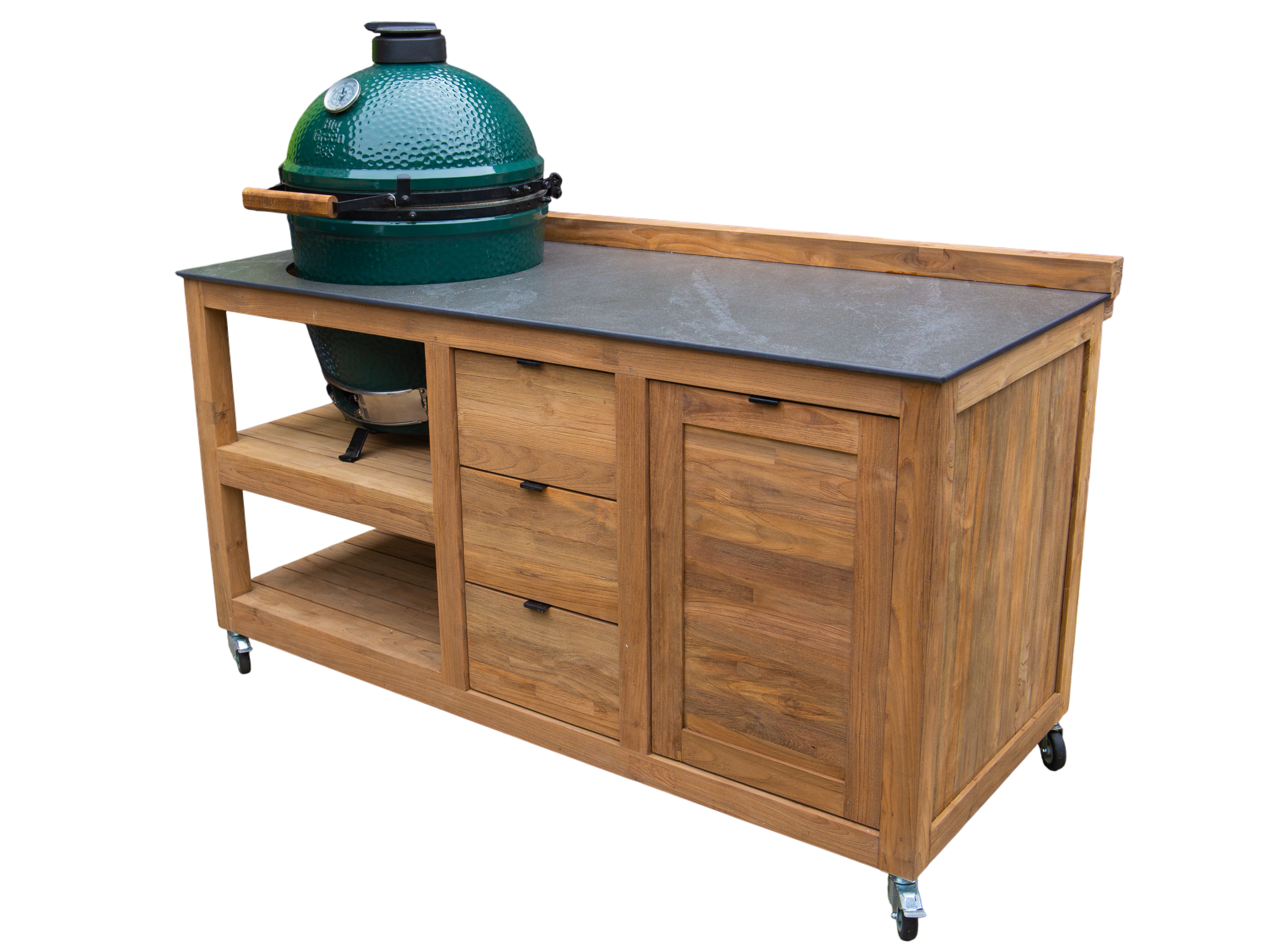 Bari Big Green Egg Trolley on Wheels | Bari -Garden Furniture Centre-HighRange,Reclaimed Furniture,Fire Pits & BBQ's,Bari,Modular Furniture,Outdoor Furniture,Teak Garden Furniture,Outdoor Kitchens,The Bari Outdoor Kitchen Range-{collection_title}