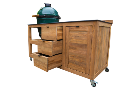 Bari Big Green Egg Trolley on Wheels | Bari -Garden Furniture Centre-HighRange,Reclaimed Furniture,Fire Pits & BBQ's,Bari,Modular Furniture,Outdoor Furniture,Teak Garden Furniture,Outdoor Kitchens,The Bari Outdoor Kitchen Range-{collection_title}